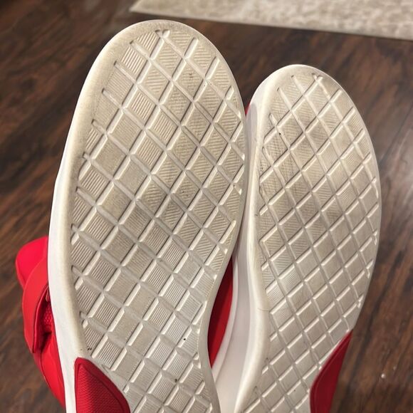 Nike Marxman Mens Hi Top Trainers Sneakers University Red White Size 10.5 EUC main image 7